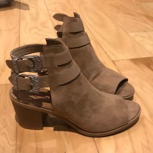 Faux Suede Ankle Booties